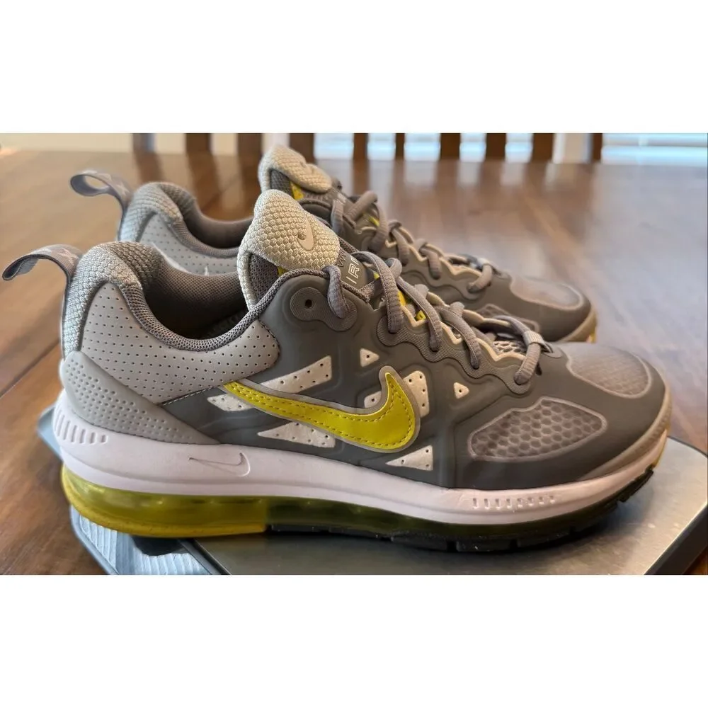 Nike Air Max Genome Size 6.5 Grey Fog High Voltage CW1648-005 Men’s Sneakers EC